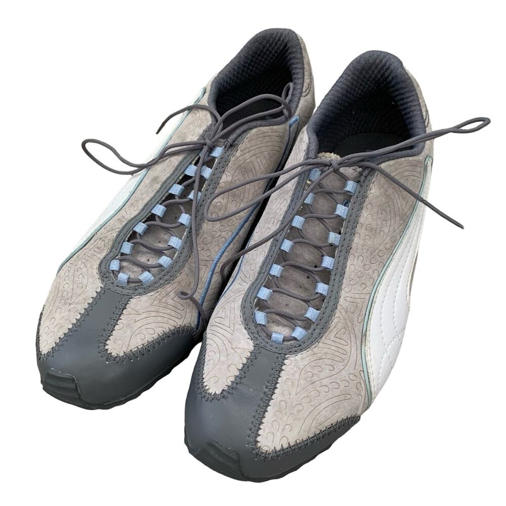 PUMA Women's Sport Gray & Light Blue Golf Shoes - Size 7.5